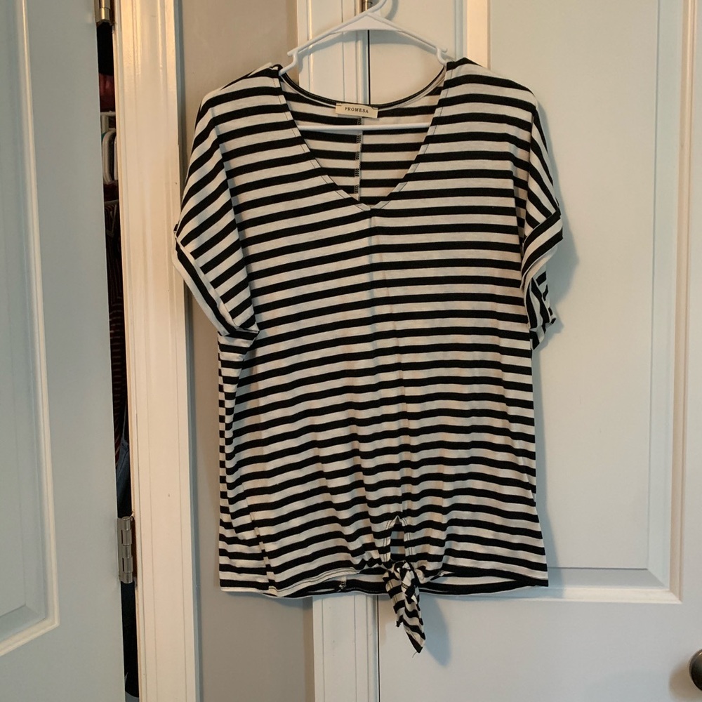 Black and white top